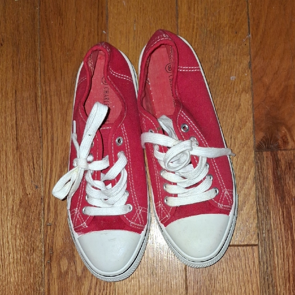 Charles Albert Red Women Sneakers